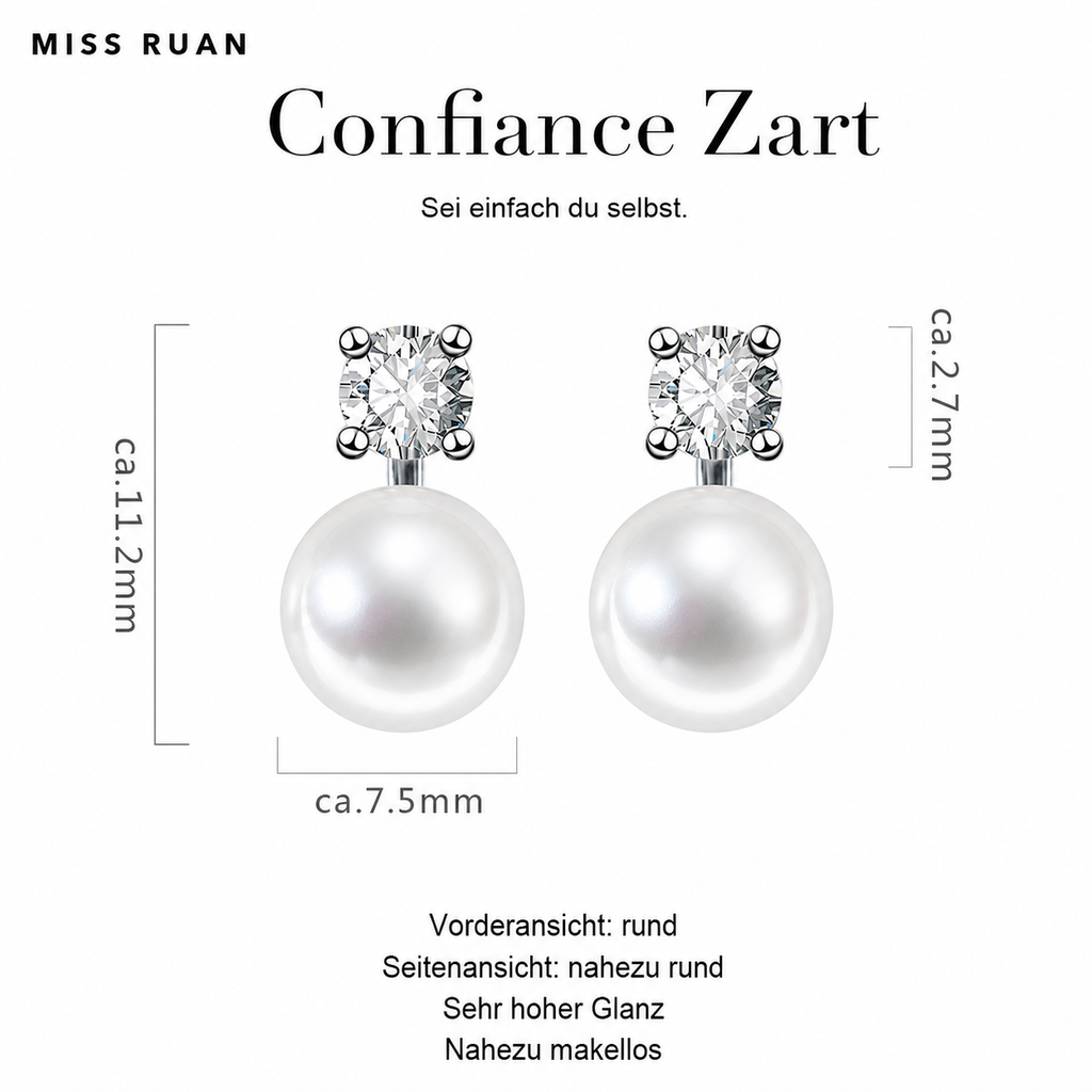 Perle ca.7-8mm  Confiance Zart MR003EAR02-Sei einfach du selbst.