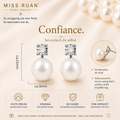 Confiance-Miss Ruan Süßwasserperlen-Ohrringeaus 925er-Sterlingsilber