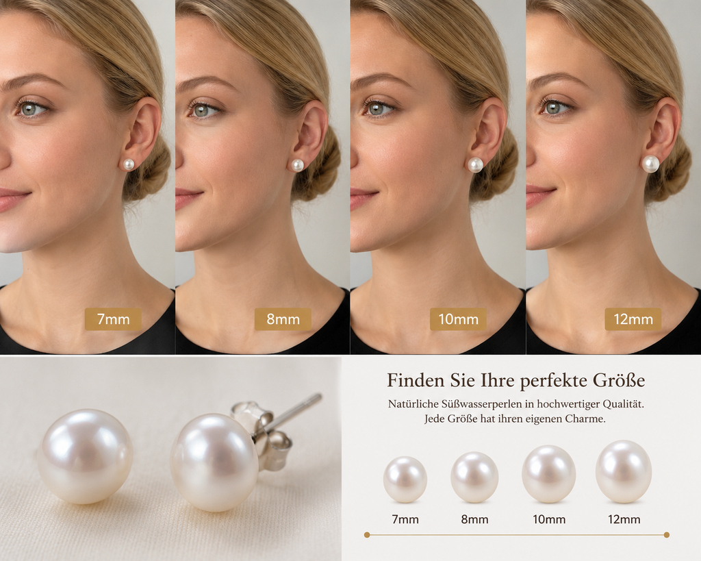 Essence -Miss Ruan Süßwasserperlen-Ohrringeaus 925er-Sterlingsilber