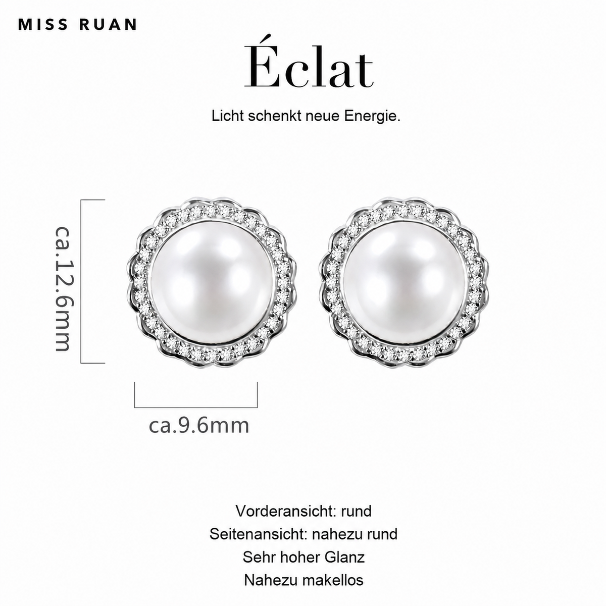 MR001EAR Éclat 9-10mm-Licht schenkt neue Energie.